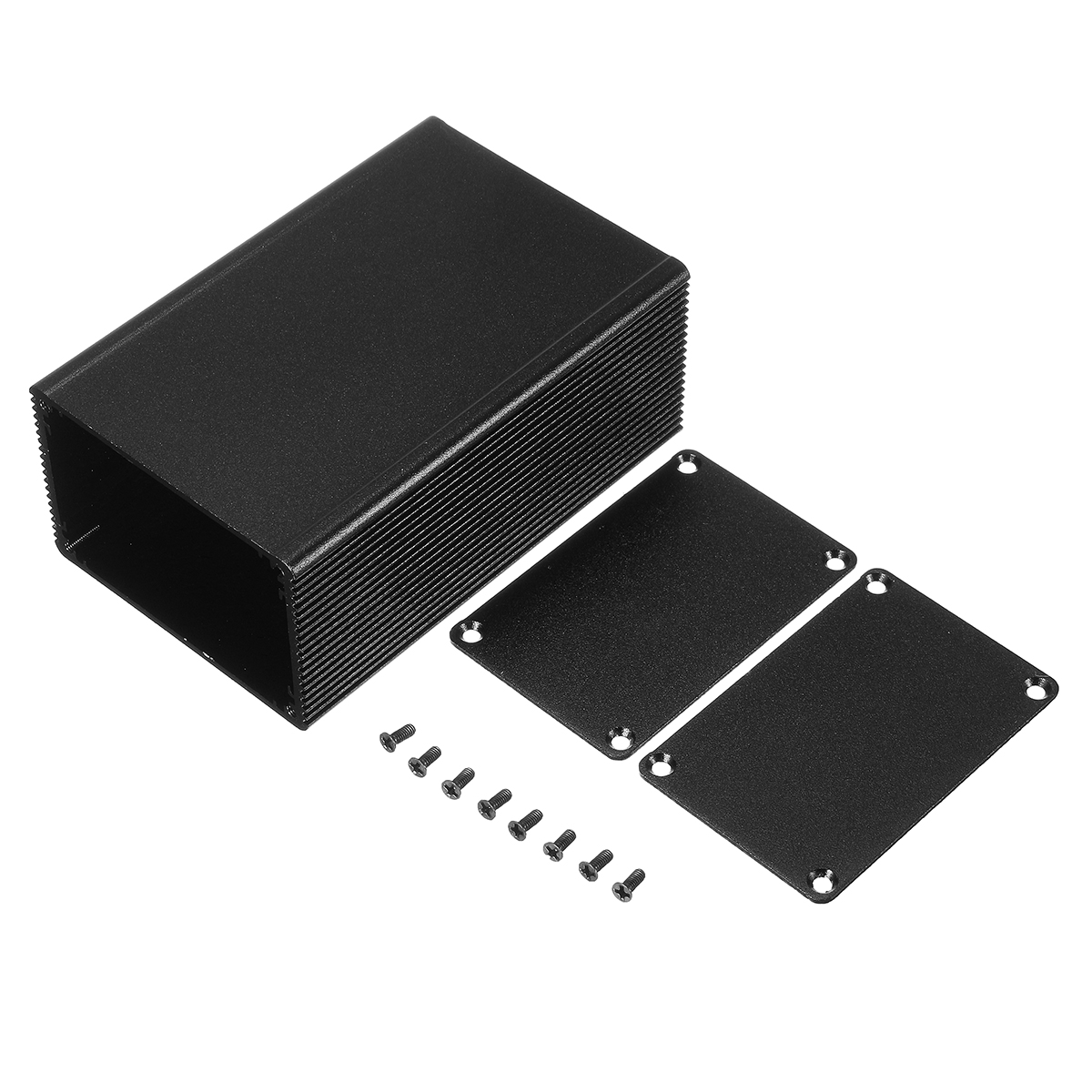 

100*66*43mm Black Aluminum Box Instrument Enclosure Case Electronic DIY Project