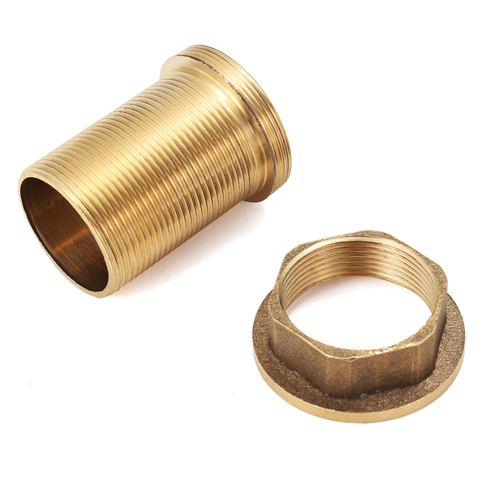 faucet threaded brass tube nut parts