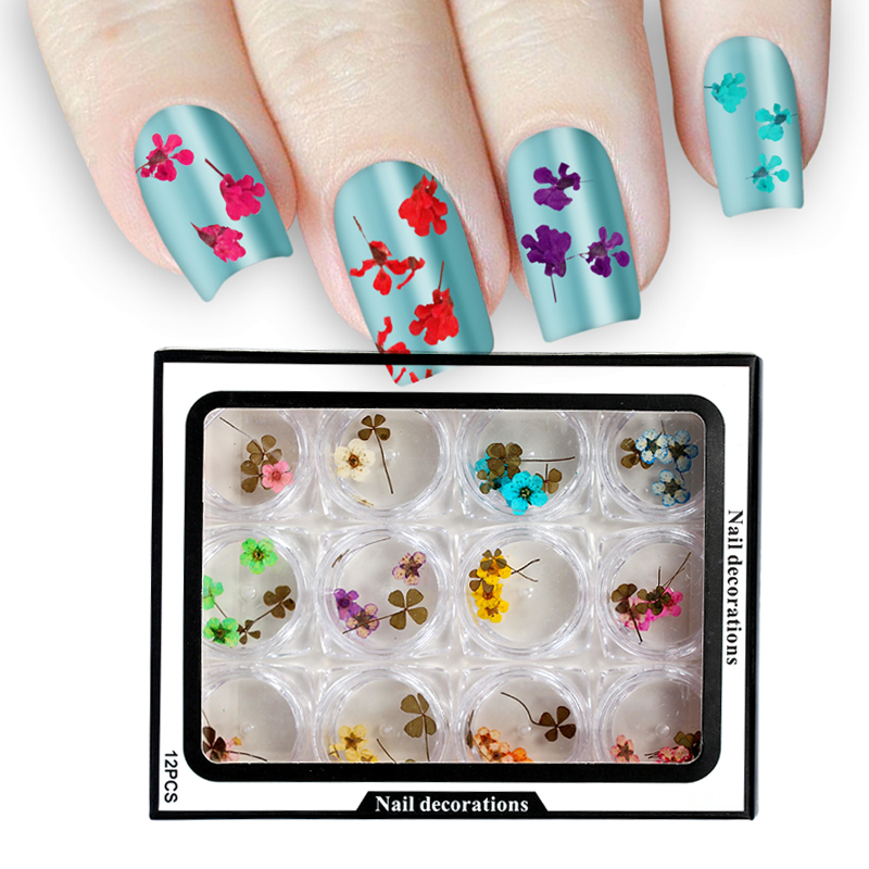 Nail Art Decoration 3D Dry Dried Flowers