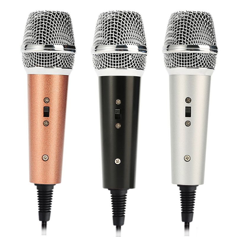 

Mini Condenser Microphone 3.5mm Jack Recording Mic for Video Chat Gaming Meeting MSN