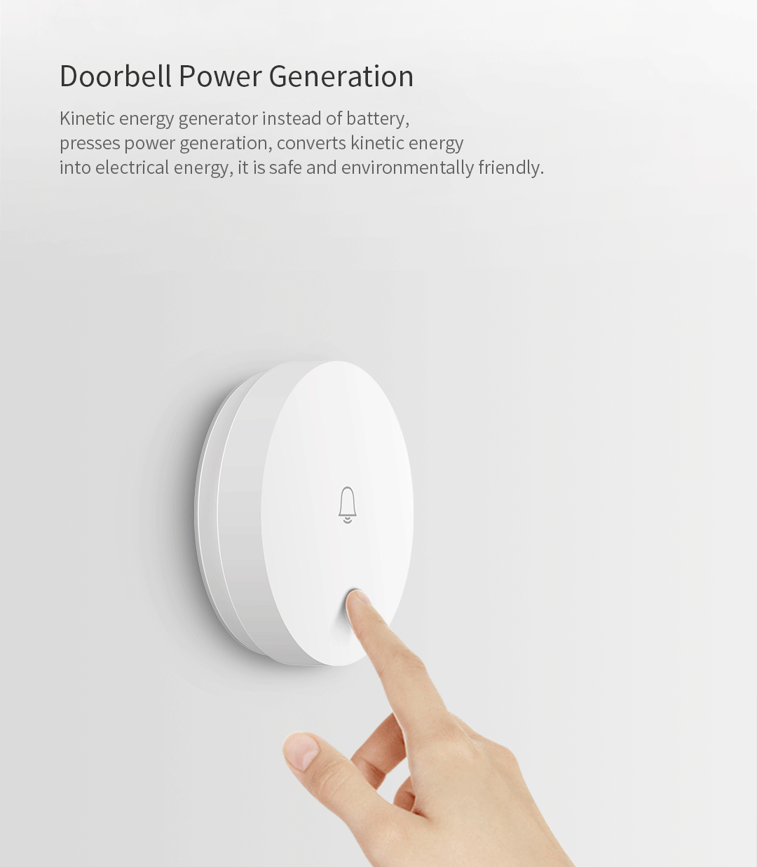 Original Linptech Self-power Wireless Doorbell WIFI Remote Setting From Eco-system 6