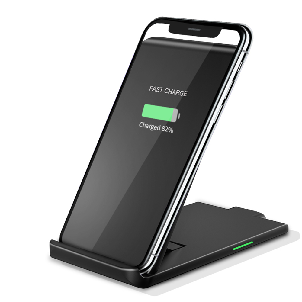 

Essager 10W Foldable Fast Charging Wireless Charger Pad Phone Holder For iPhone X XR XS Max Xiaomi Mi8 Mi9 Pocophone S9 S10 S10+