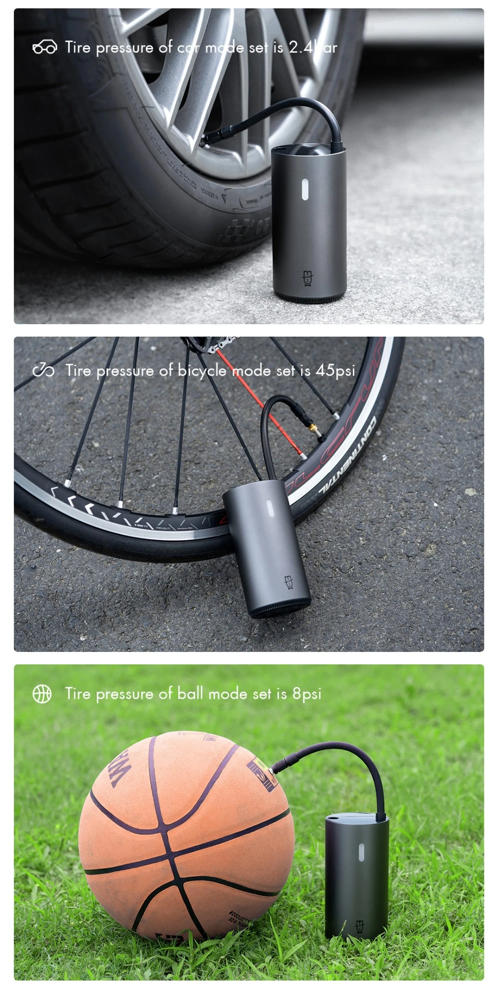 Xiaomi Roidmi Mojietu Portable Smart Digital Tire Pressure 13