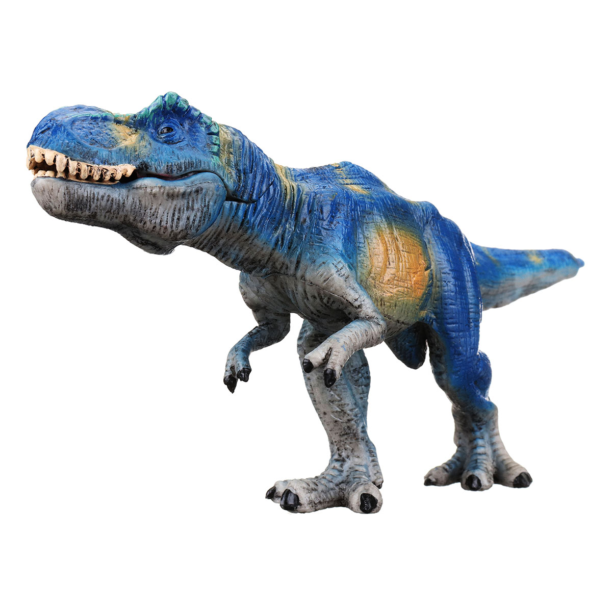 Kid's Blue T-Rex Dinosaur Action Figure Science Toy Collectible Home Decor 