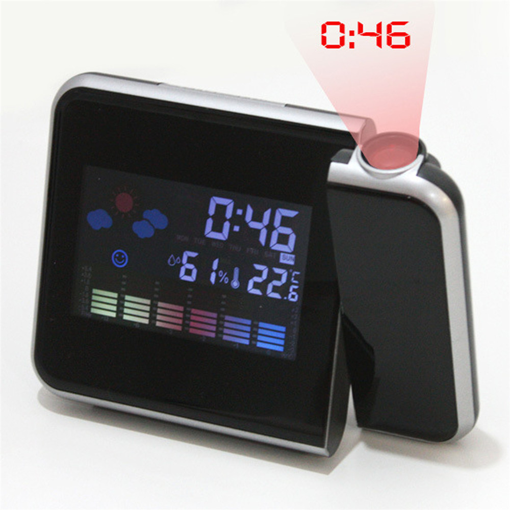 

A84503 Проекция Цифровая Термометр Тревога повтора Часы LCD Дисплей Экран Погода Термометр