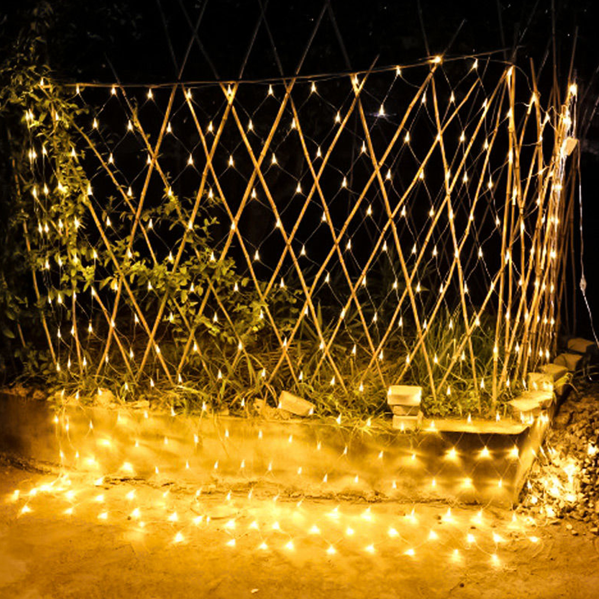 Find 8Modes Waterproof Fishing Net Light LED String Light Outdoor Garden Decor for Sale on Gipsybee.com with cryptocurrencies