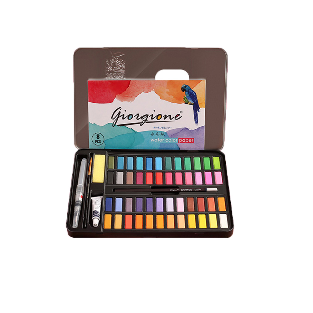 Find Giorgione 48 Colors Solid Watercolor Pigment Set Metal Iron Box Painting Tools Hand Painted Pigment Art for Drawing Supplies for Sale on Gipsybee.com with cryptocurrencies