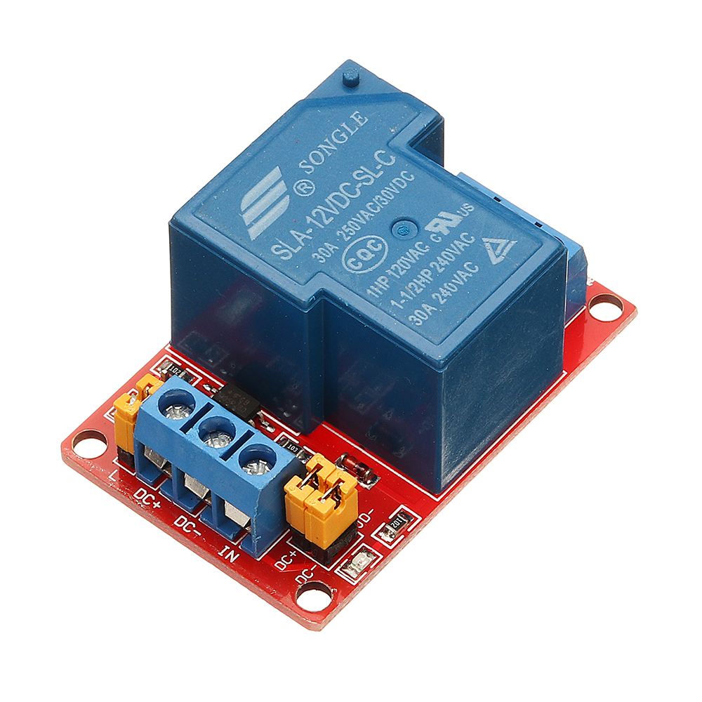 

BESTEP 1 Channel 12V Relay Module 30A With Optocoupler Isolation Support High And Low Level Trigger For Arduino