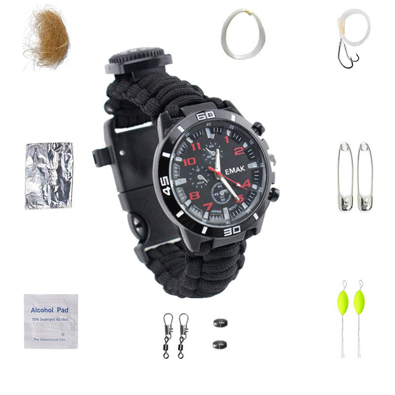 

Multifunctional Compass Fishing Survival Watch Gear Outdooors Survival Hiking