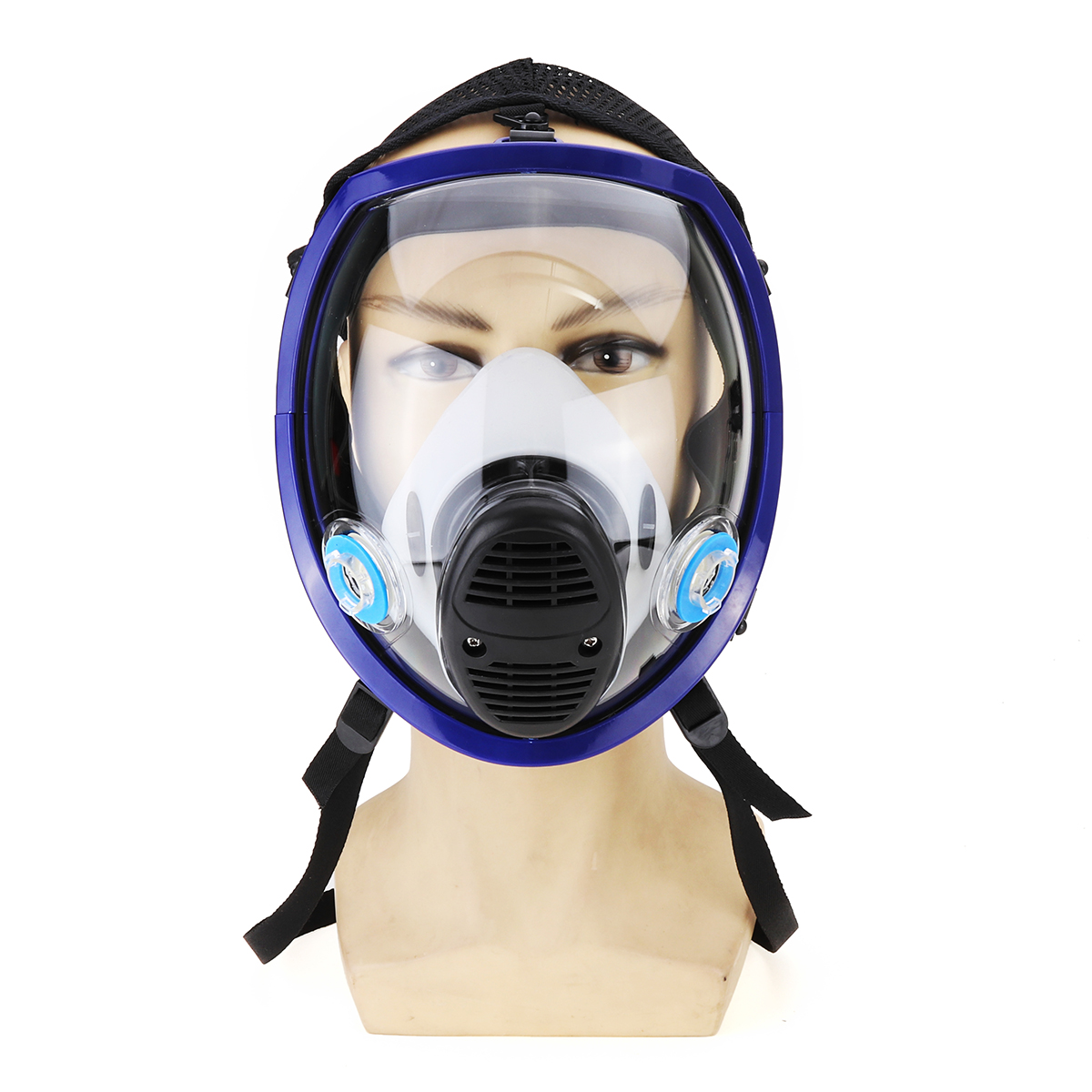 

Full Face Gas Mask Silicone Facepiece Respirator Painting Spraying for 3M 6800