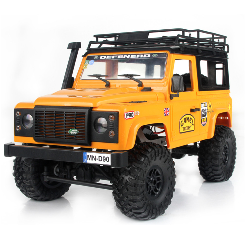 

MN-90 1/12 2.4G 4WD Rc Car W/ Front LED Light 2 Body Shell Roof Rack Crawler Monster Truck RTR Toy