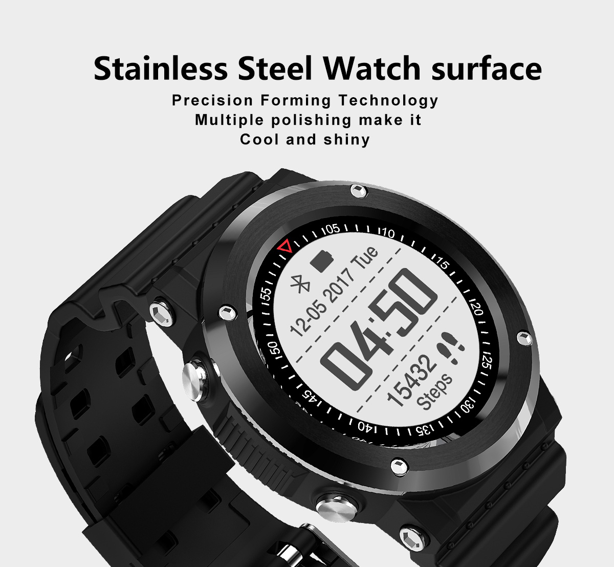 Newwear Q6 1.0inch GPS Compass Heart Rate Monitor Sports Mode Fitness Tracker bluetooth Smart Watch 16