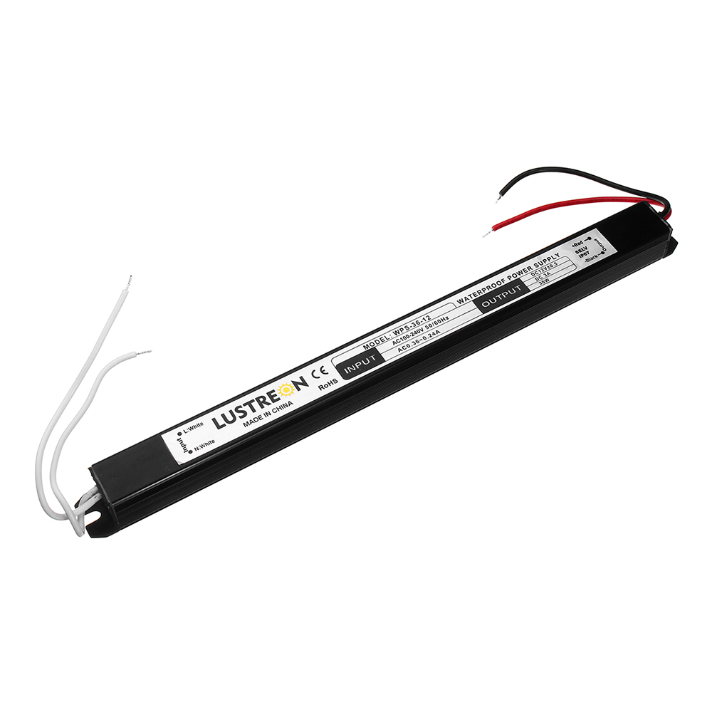 Find LUSTREON 12W 25W 36W 48W 60W AC100-240V to DC12V IP67 LED Driver Power Supply Lighting Transformer for Sale on Gipsybee.com with cryptocurrencies