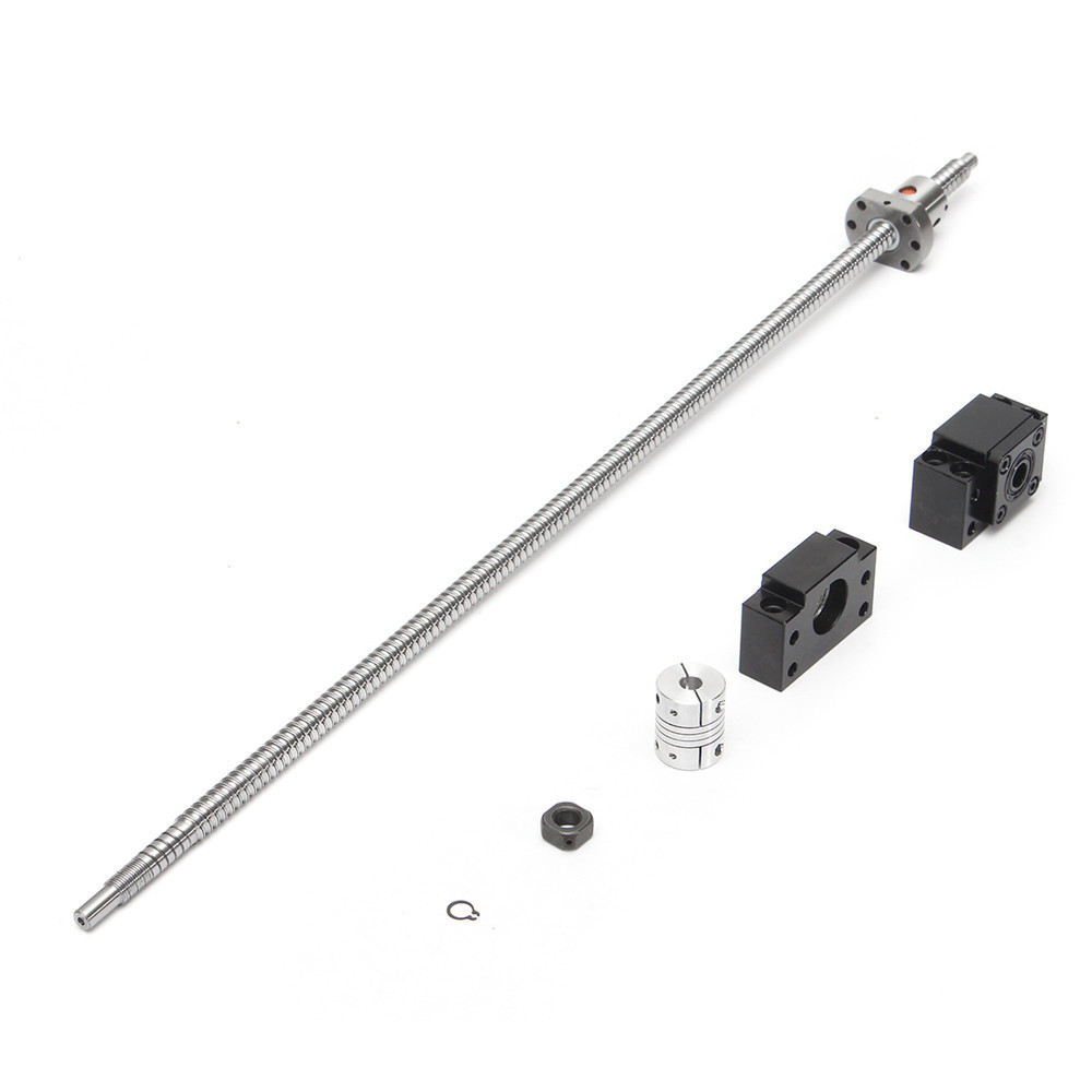 SFU1204 600mm Ball Screw with BK10 BF10 End Support and 6.35x8mm Coupler