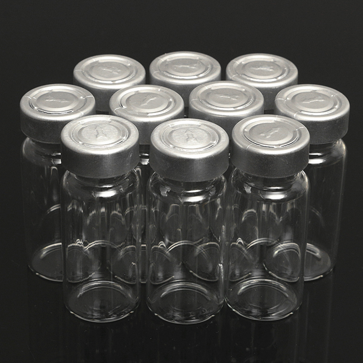 

10шт 10 мл пробирки для образцов бутылки C заглушки для 20 мм ручной обжимной манжет