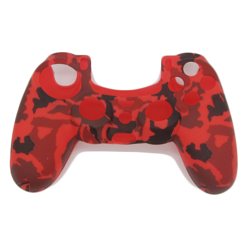 Camouflage Army Soft Silicone Gel Skin Protective Cover Case for PlayStation 4 PS4 Game Controller 8
