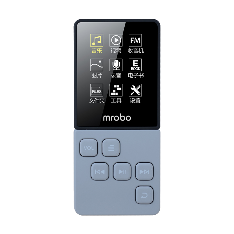 Mrobo C6 8GB FM Radio Receiver MP3 Music Player Voice Record Support 64G TF Card E-book 8
