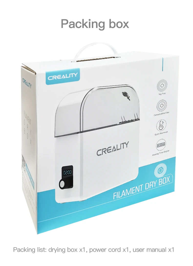 Creality Filament Dry Box packing
