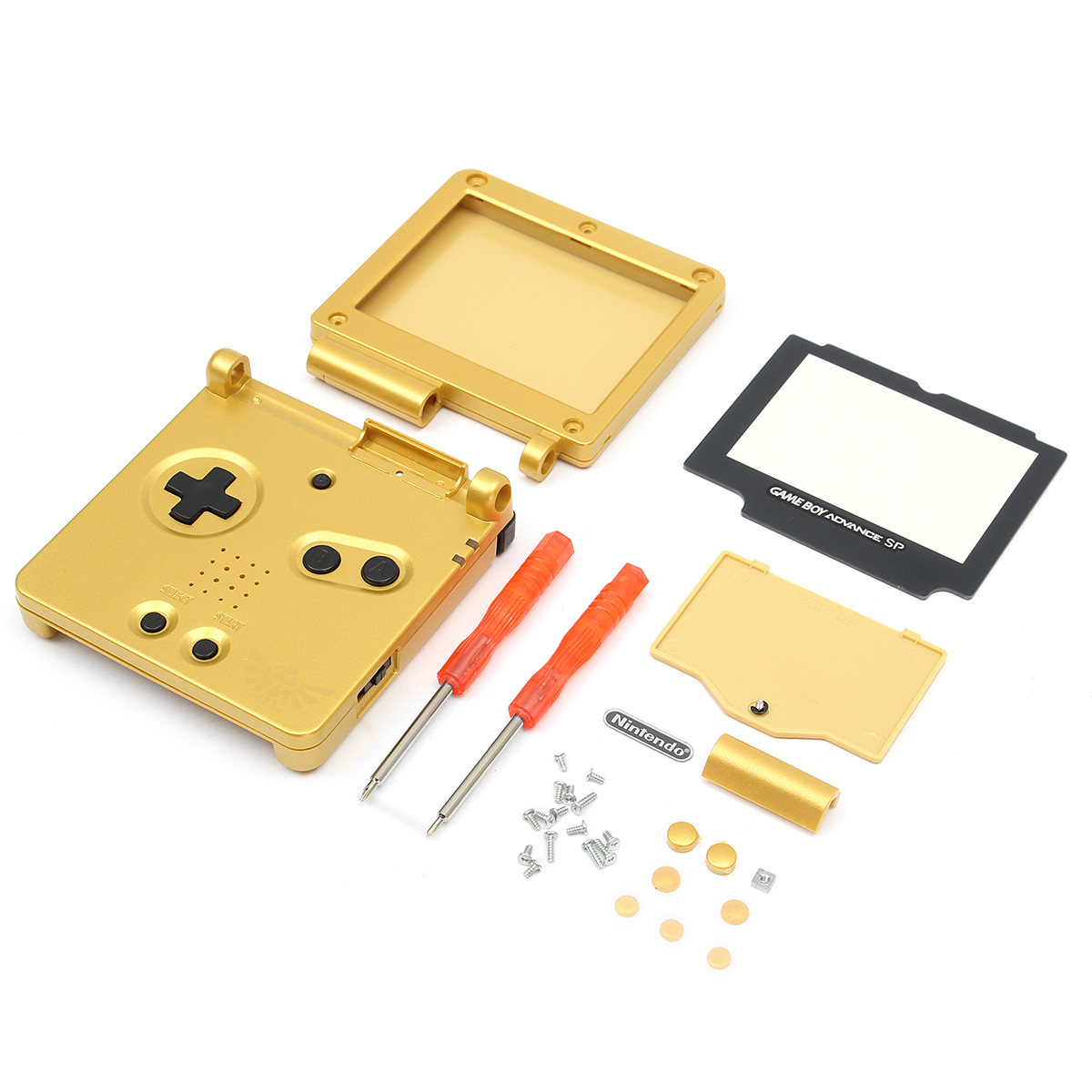 

Замена корпуса консоли корпуса Shell Чехол Обложка экрана Инструмент для Nintendo Gameboy Advance SP GBA SP