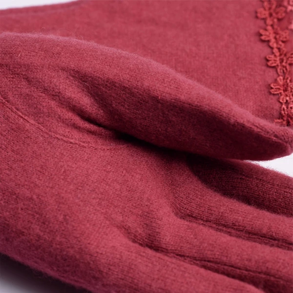 LYZA Women Warm Elegant Wool Gloves