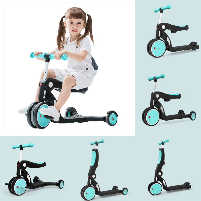 

BEBEHOO 5 In 1 Multifunctional Deformation Tricycle Kids Scooter Max Load 20kg Children Balance Bike Three-wheeled Bike From Xiaomi Youpin