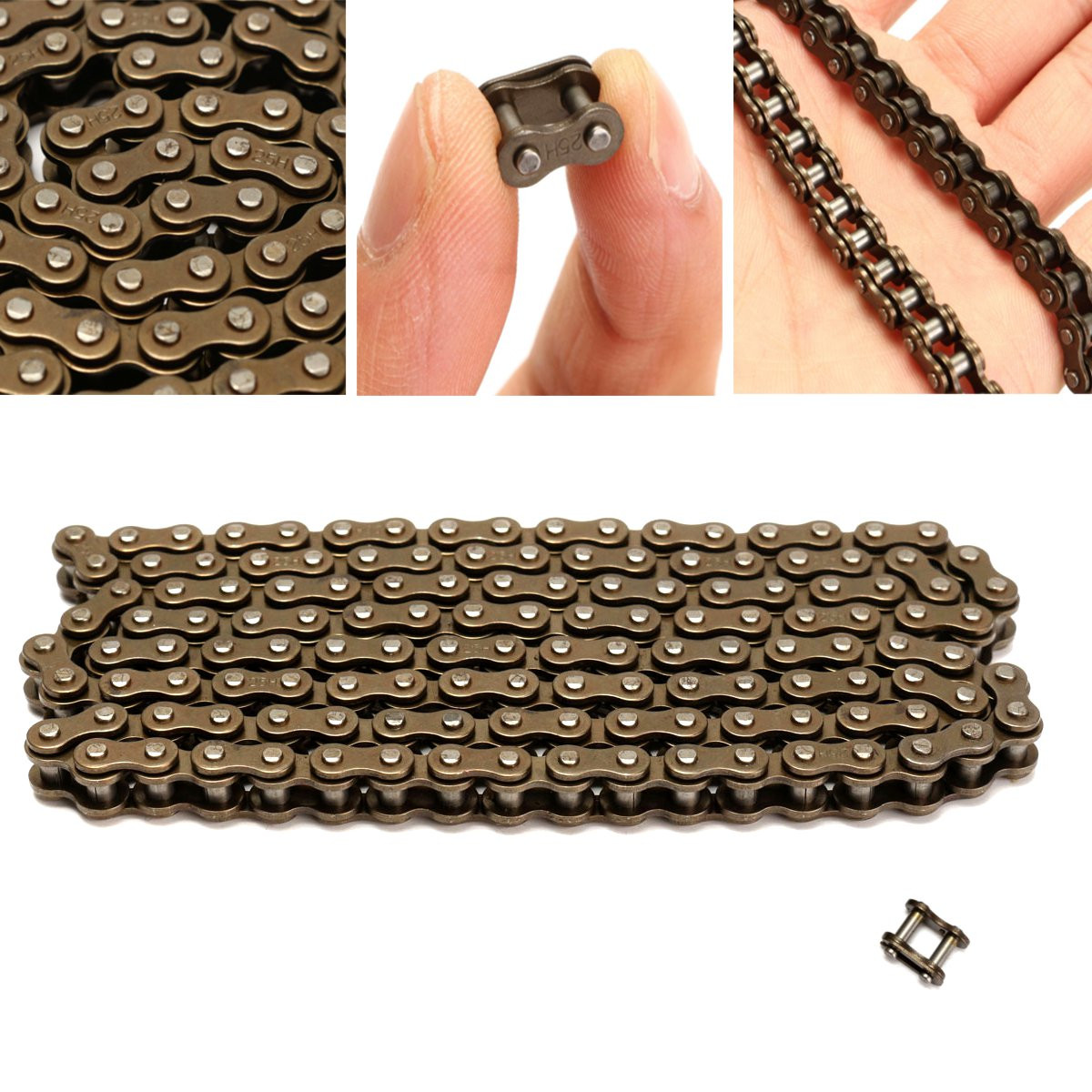 

47cc 49cc Chain 25H With Spare For High Speed Mini Moto Dirt ATV Quad Scooter Pocket Bike