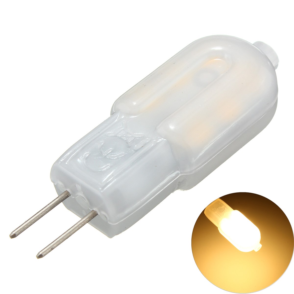 

6PCS DC12V G4 2W SMD2835 Non-dimmable Warm White LED Light Bulb for Indoor Home Decor