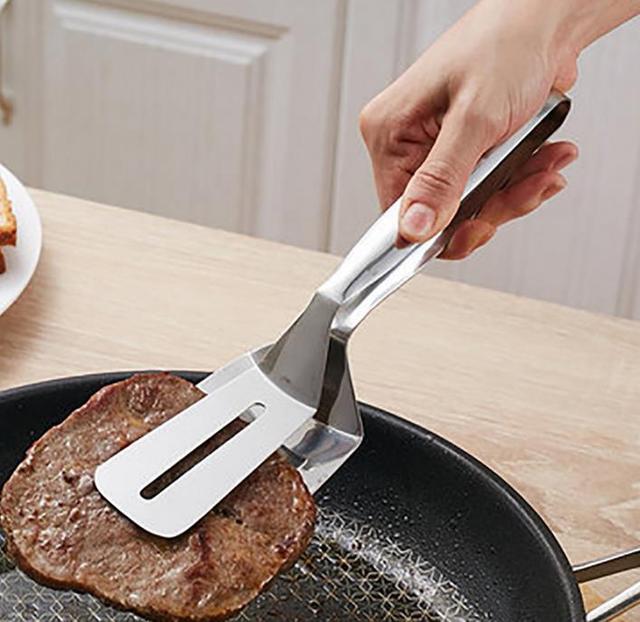 

Stainless Steel Barbecue Clip Barbecue Clip Bread Clip Buffet Steak Fried Shovel Food Clip Baking Tool