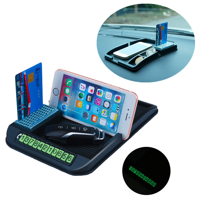 

Multi-function Anti-slip Perfume Card Slot Dashboard Car Mount Phone holder Stand for iPhone Xiaomi