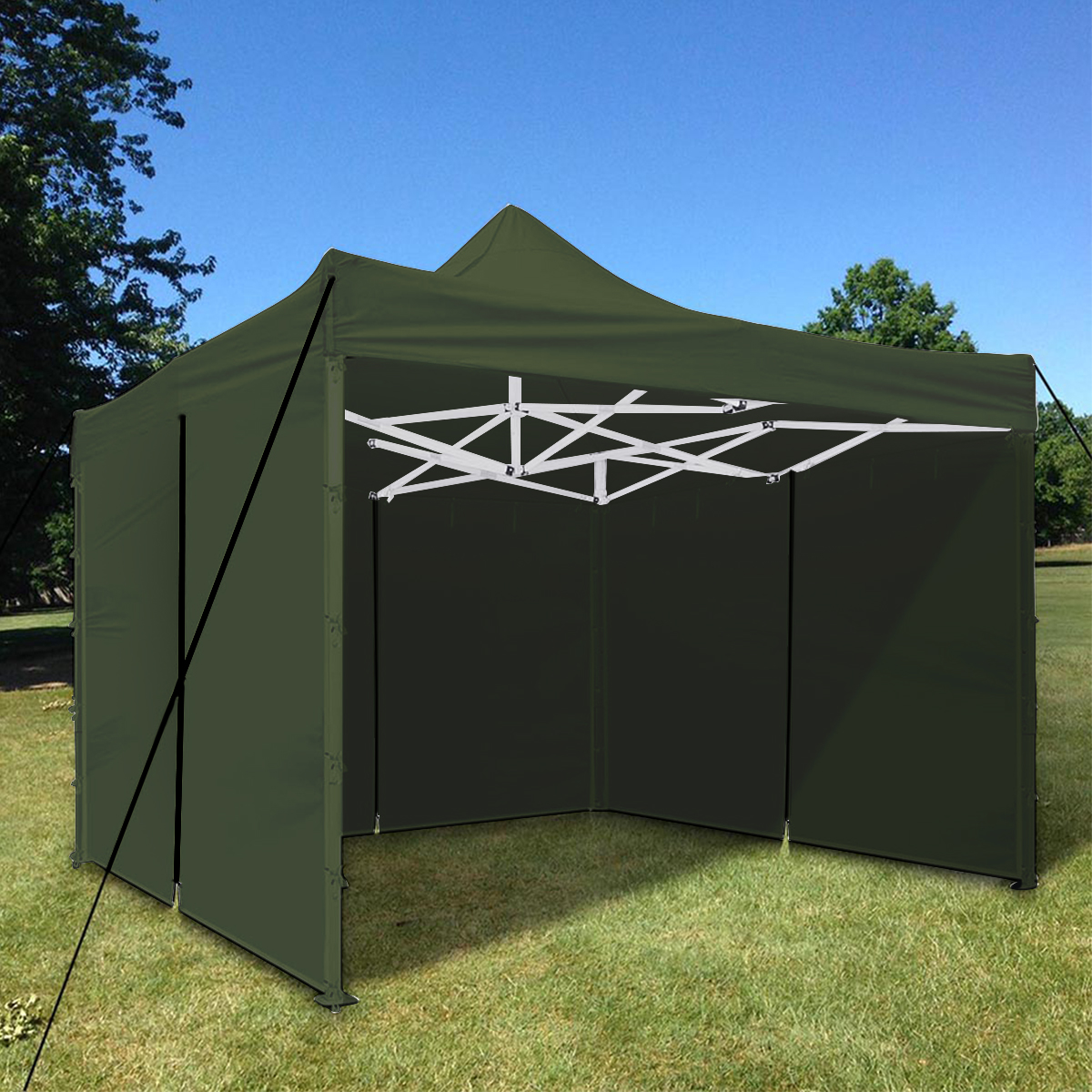 9.8x6.2FT Canopy Side Wall Panel Gazebo Tent Shelter Shade Zipper Sidewall Cloth 4