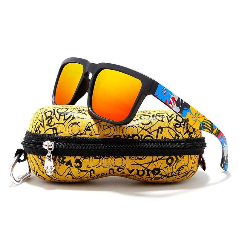 

KDEAM KD2501 Поляризованные солнцезащитные очки Мужчины Женское UV400 Квадратные рамки Sun Очки С Hard Чехол