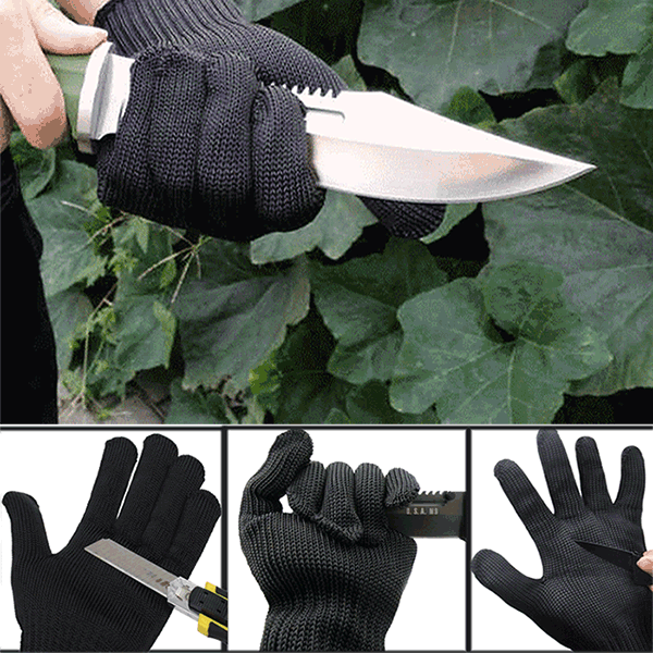 1 пара анти- режущие перчатки анти- резки безопасности Дышащие на открытом воздухе рабочие перчатки Протектор рук