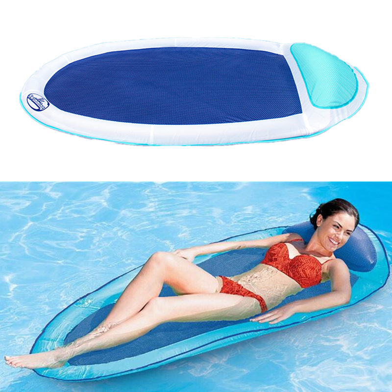 

Swimming Inflatable Float Summer Floating Water Hammock Pool Lounge Bed Chair