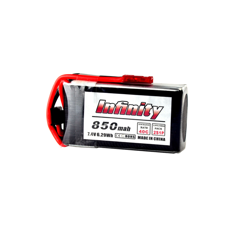 

AHTECH Infinity 2S 7.4V 850mAh 40C Graphene LiPo Battery JST Connector for RC Drone FPV Racing
