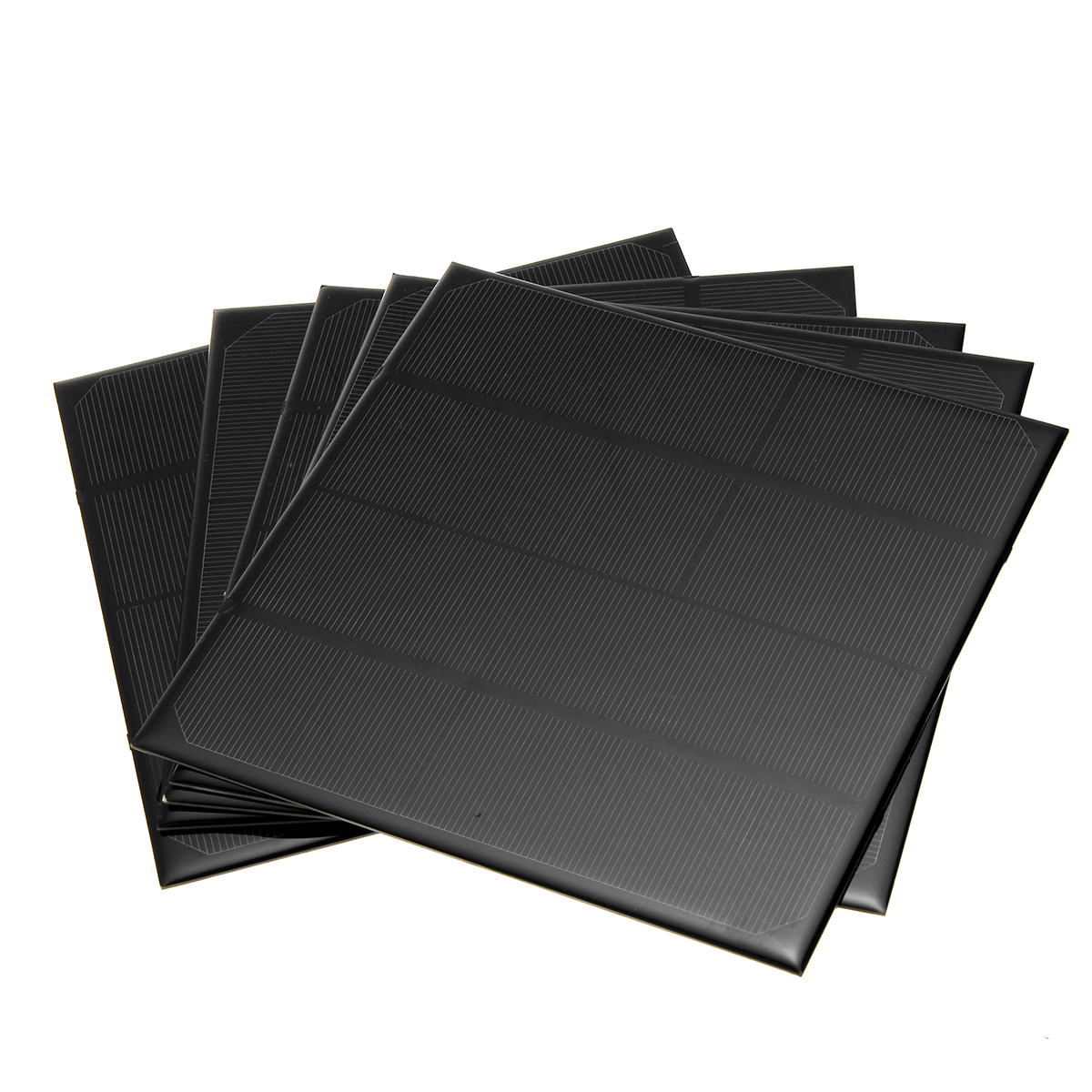 

5Pcs/Pack 5V 1000mA 165*165mm Monocrystalline Solar Panel Cells with Positive&Negative Cables