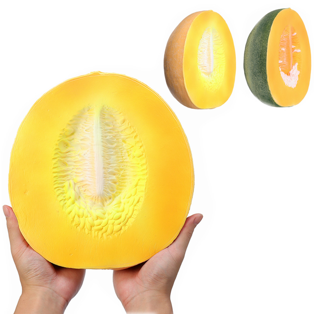 

Giant Cantaloupe Squishy 9.84in 25 * 24 * 11CM Огромные фрукты медленно растут с упаковкой Soft Игрушка