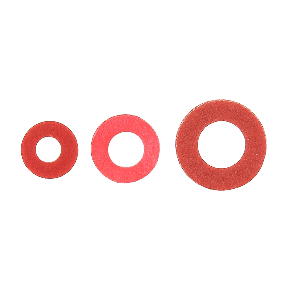 

100Pcs Steel Pad Insulation Washer Red Steel Paper Spacer Insulating Spacers Set Meson Gasket