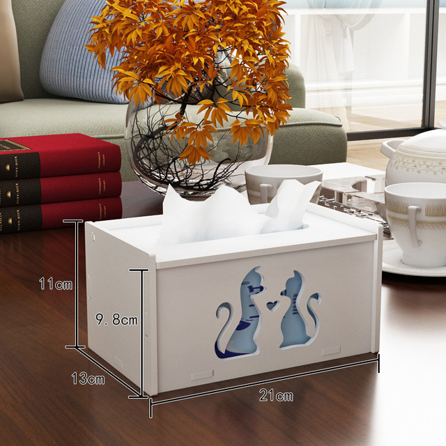 

Multi-function tissue box tray carton napkins box tea table living room remote control storage simple and lovely