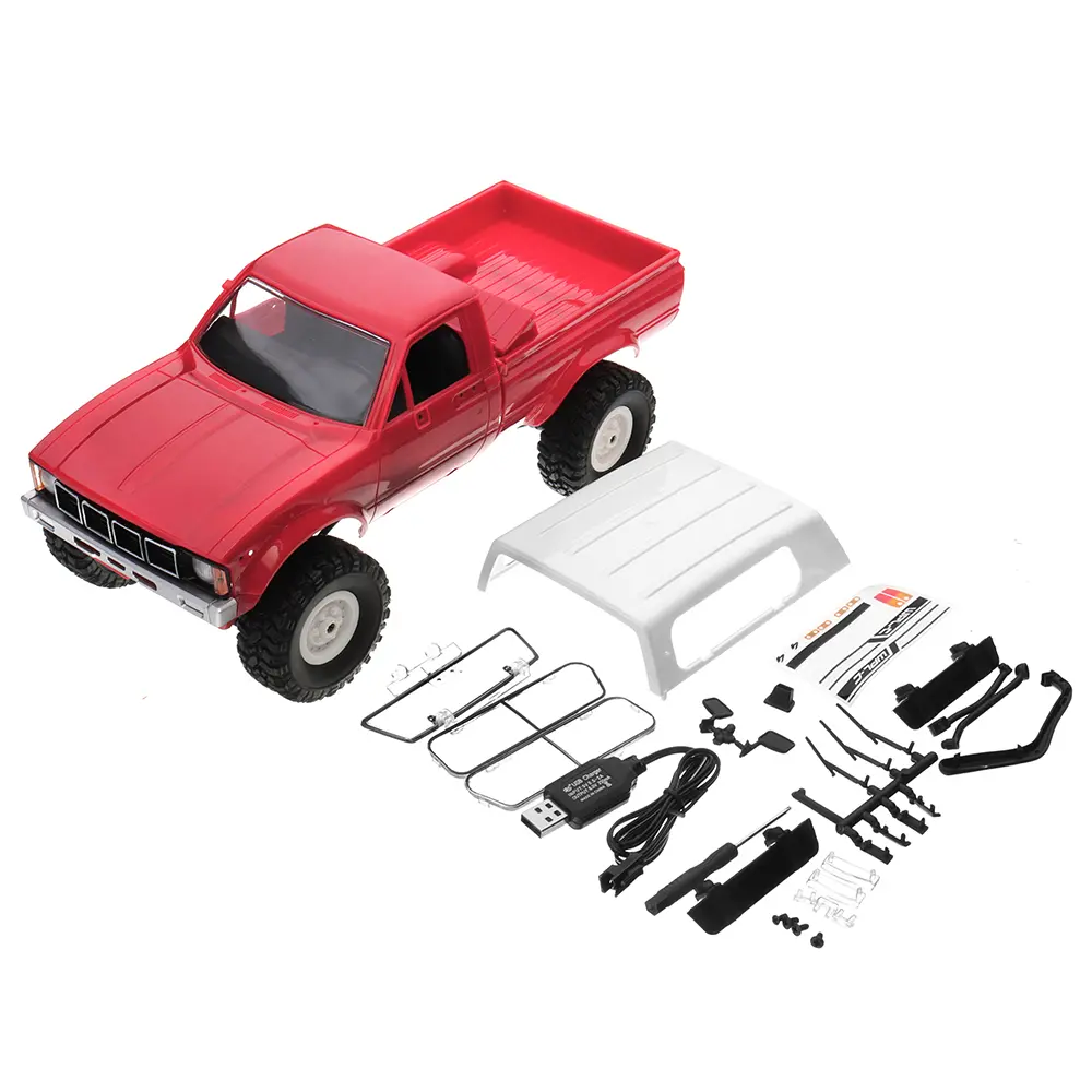 WPL C24 RC Car 1:16 Off-Road Military Truck