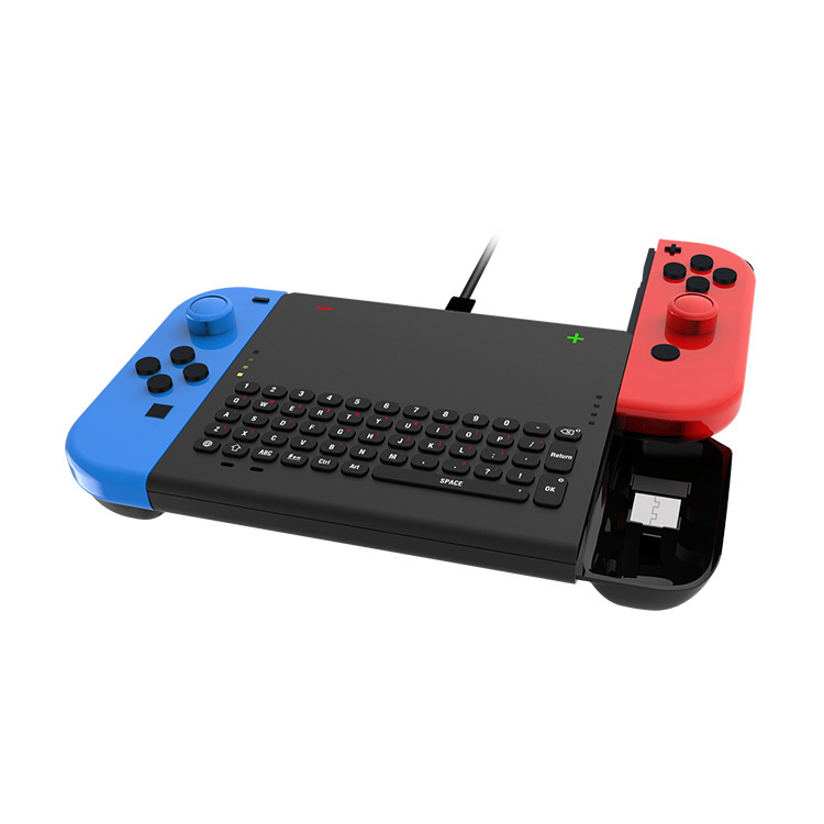 Dobe TNS-1702 2.4G Wireless Keyboard with Joy-con Holder for Nintendo Switch Game Console 8