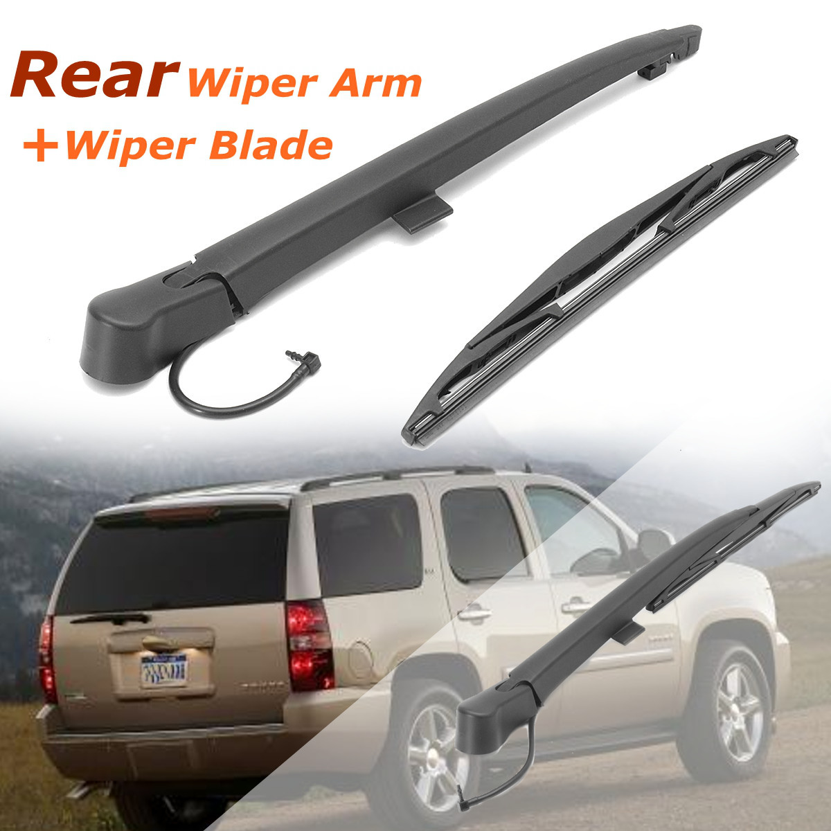 Rear window wiper arm & blade for 2007-2013 chevrolet tahoe suburban 2500 1500 Sale - Banggood.com 2006 Chevy Silverado 2500 Wiper Blade Size
