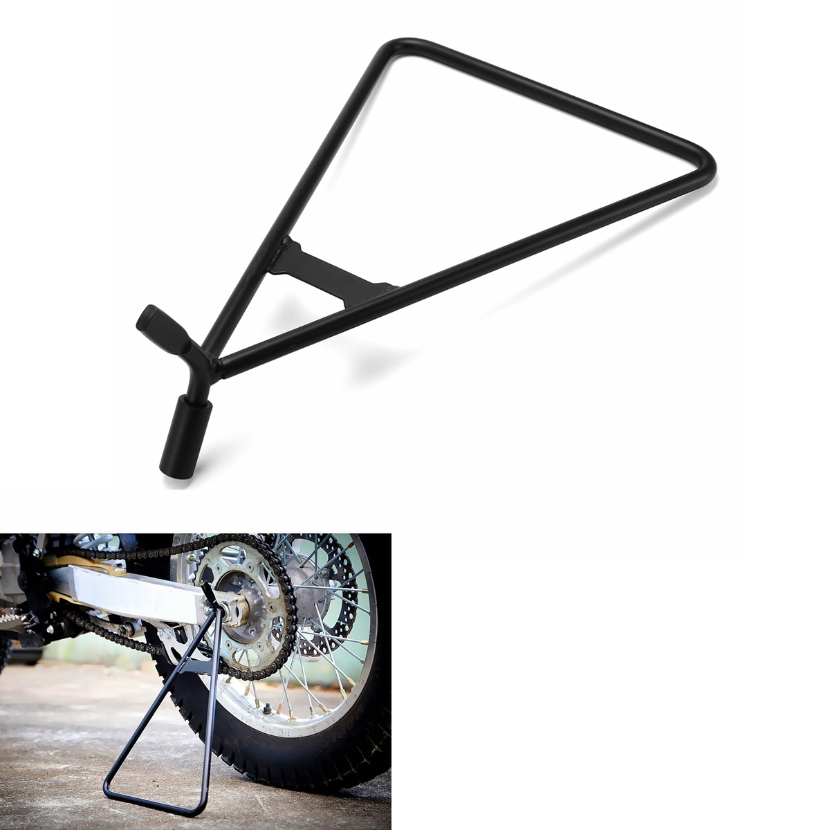 

Universal Motorcycle Triangle Side Stand Fit Dirt Bike MX Motocross Kickstand