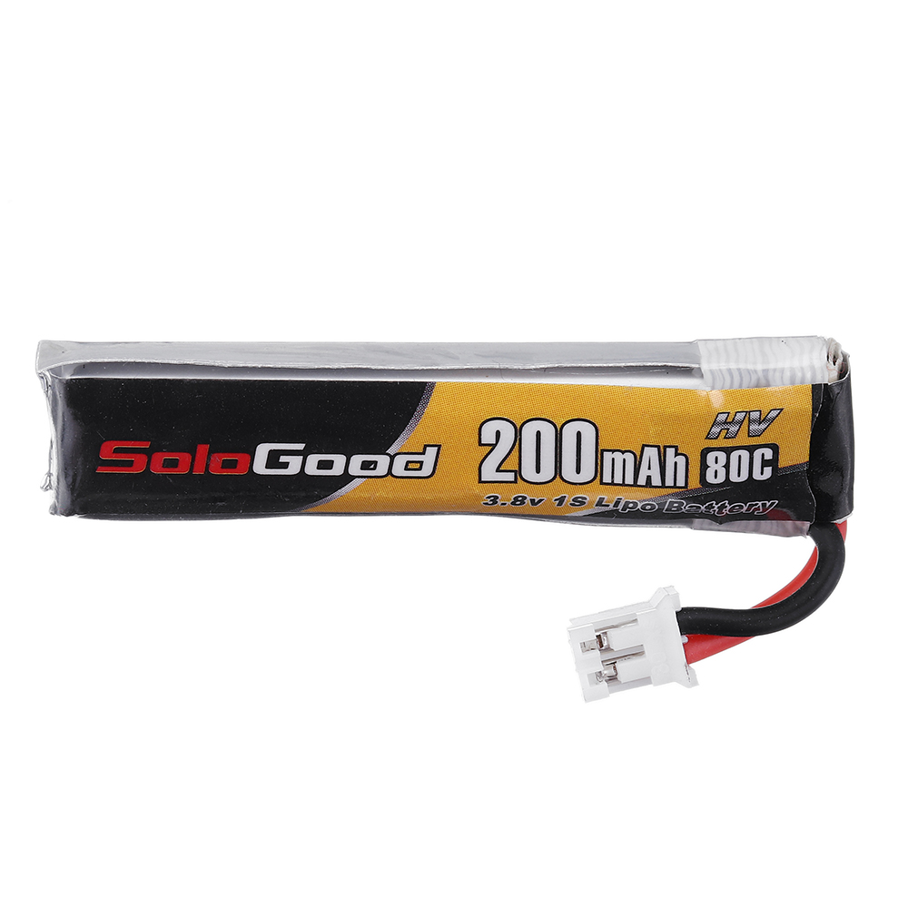 

Soldgood 3.8V 200mAh 80C 1S HV 4.35V PH2.00 Plug Lipo Battery for Emax Tinyhawk Kingkong/LDARC TINY