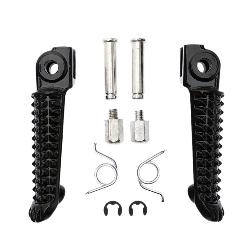 

Motorcycle Front Footrest Pedal Foot Pegs for Yamaha YZF R1 R6 R6S Black