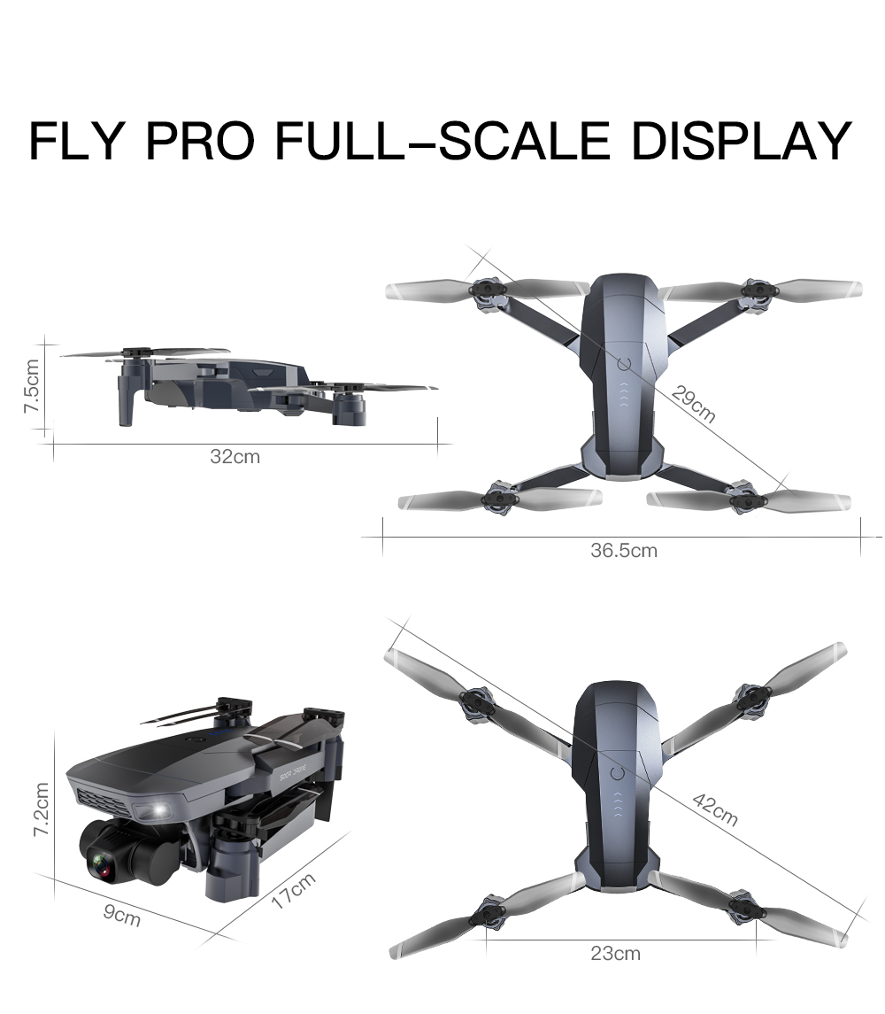 ZLL SG907 Pro 5G WIFI FPV GPS With 4K HD Dual Camera Two-axis Gimbal Optical Flow Positioning Foldable RC Drone Quadcopter RTF 20