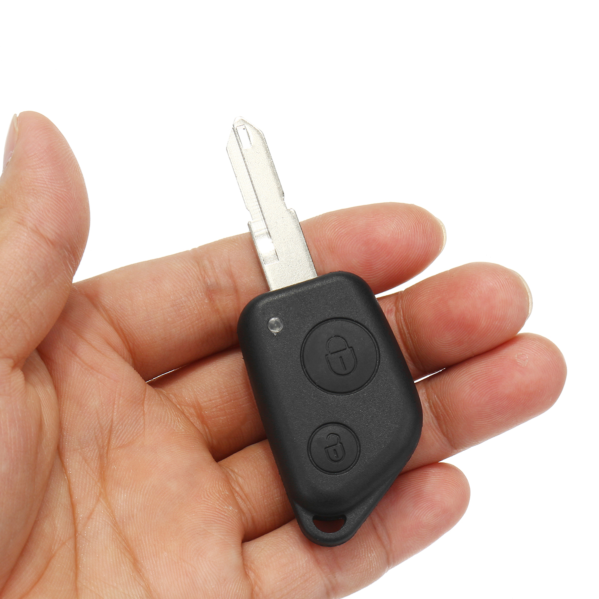 

2 кнопки Дистанционный ключ Чехол Fob Shell Uncut Замена для Peugeot 106205206306405406