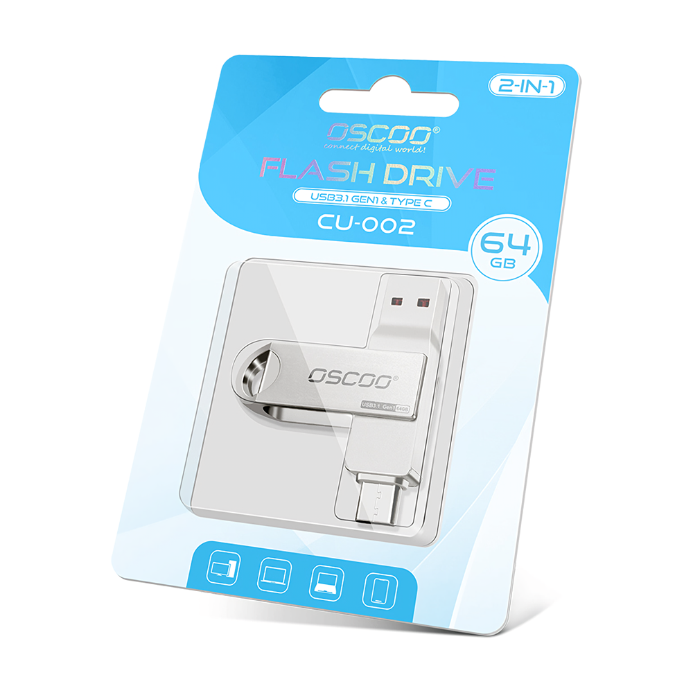 Find OSCOO 2 in 1 Type C USB3 1 GEN1 Flash Drive 360 Rotation Thumb Drive 32G 64G 128G 256G Support OTG Pendrive USB Disk for Sale on Gipsybee.com with cryptocurrencies