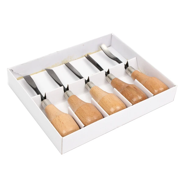 5 PCS Wood Carving Working Tool Carving Chisels Set DIY Tools For Lathe Wood Cut Working