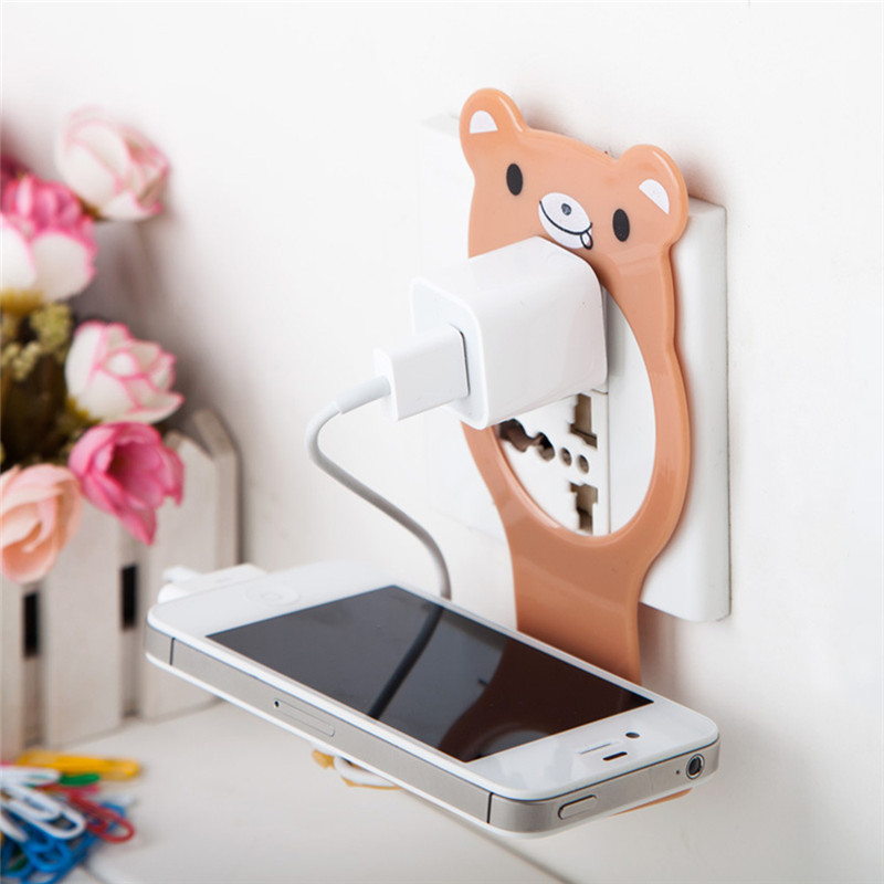 Universal Foldable Cable Organized Management Charging Wall Mount Holder for iPhone Mobile Phone