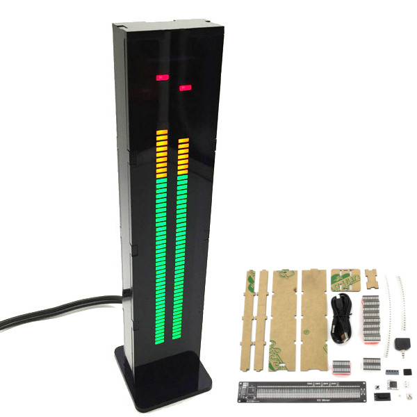 

DIY AS60 Dual Channel 60 Segment Binaural Music Spectrum VU Meter Kit